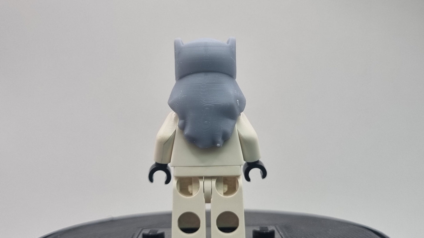 Custom 3D printed building toy angy girl with mask super hero!