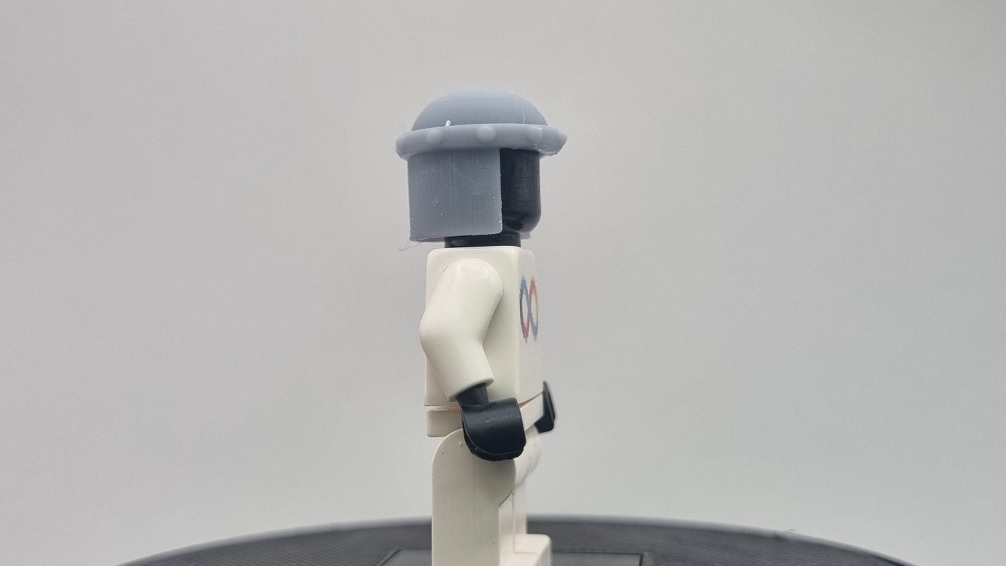 Custom 3D printed building toy superhero bucket helmet!