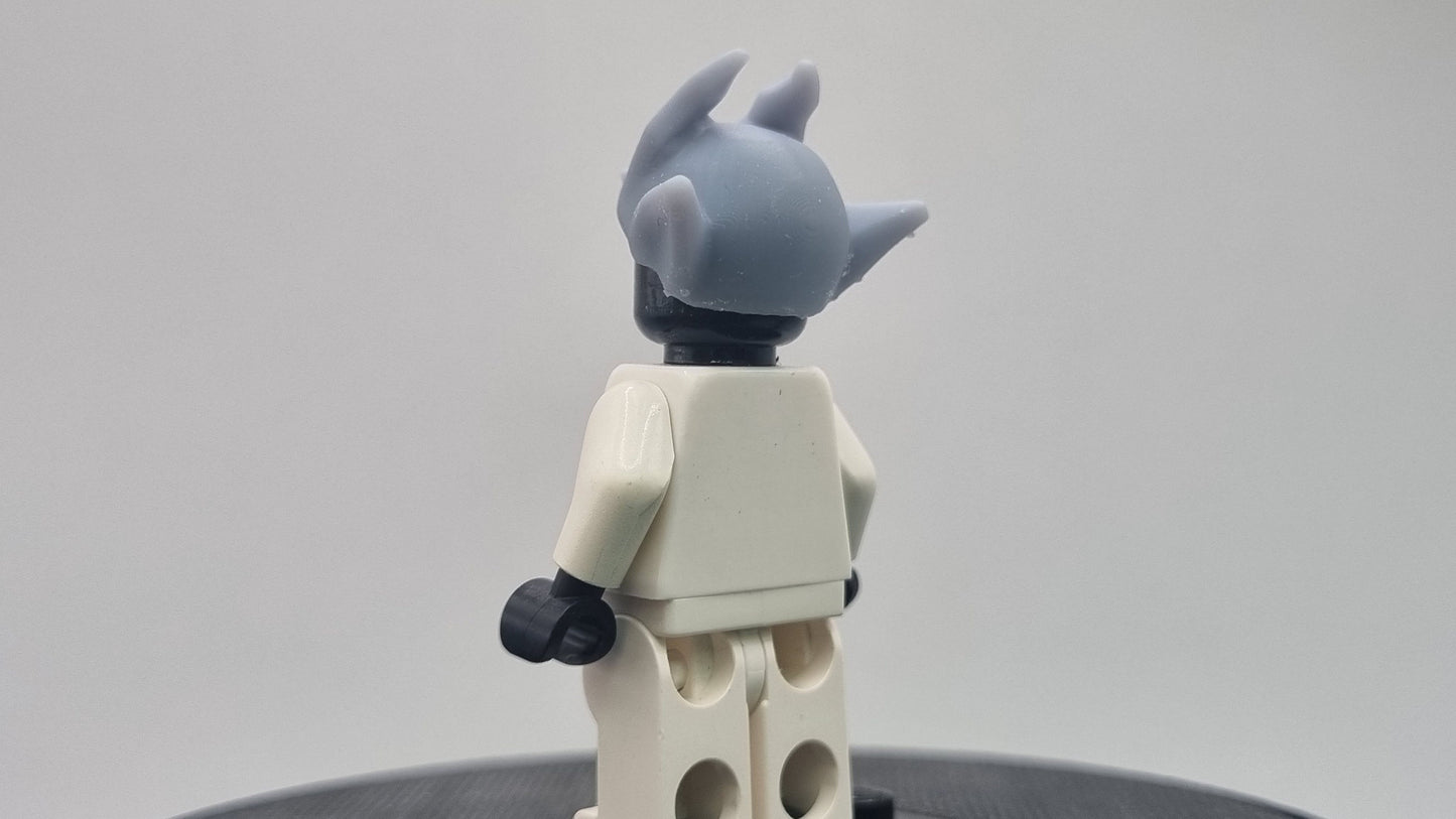 Custom 3D printed building toy goblin super hero!