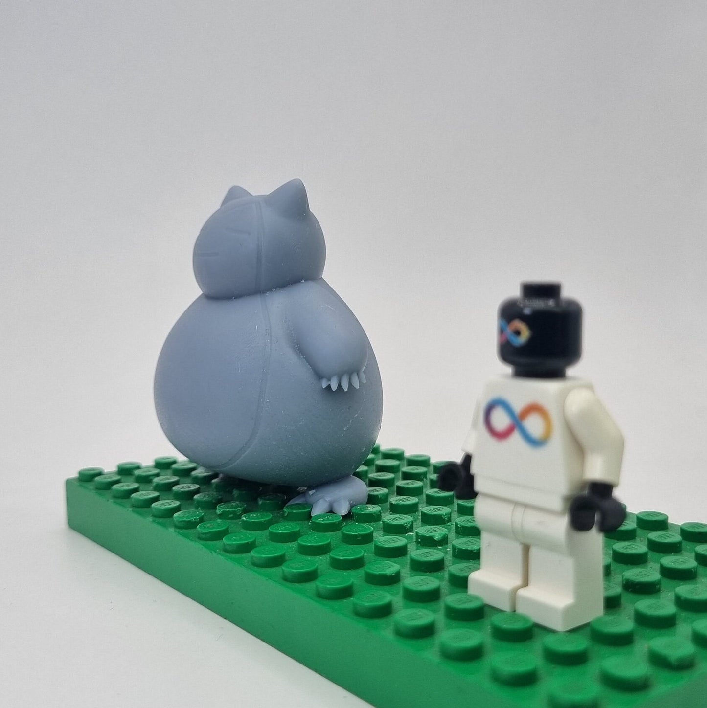 Custom 3D printed building toy sleeping animal to catch!