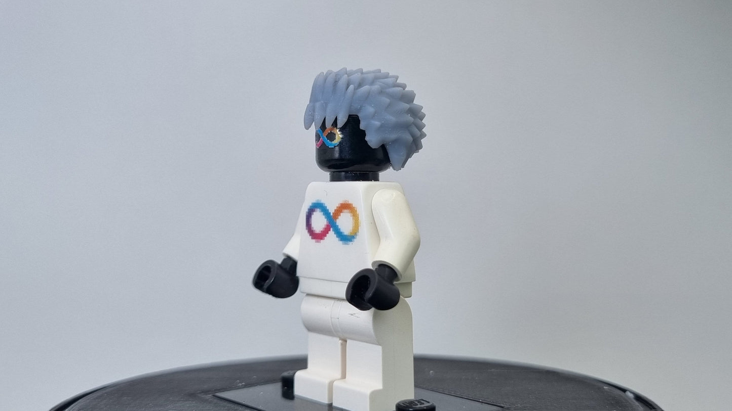 Custom 3D printed dog armor big sword guy hairpiece!