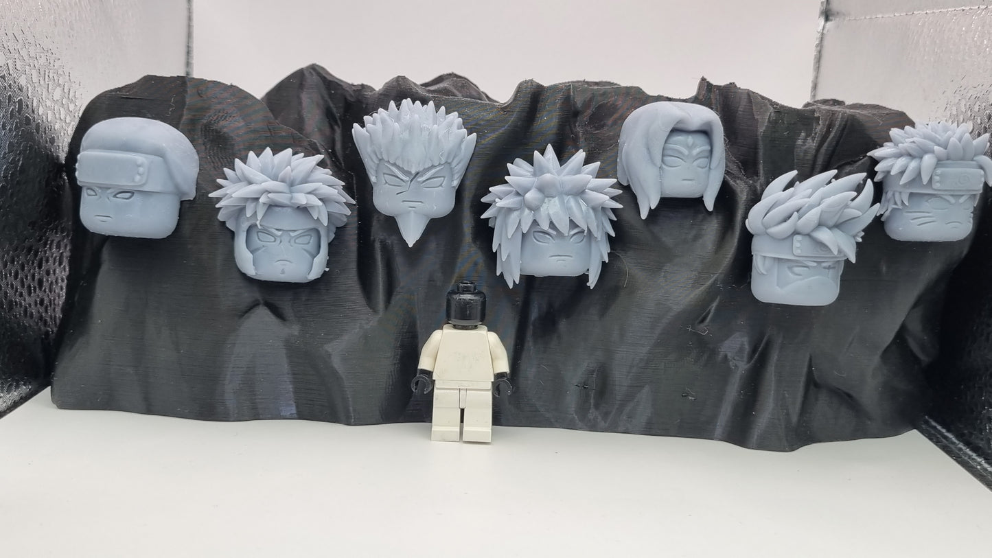 Building toy custom 3D printed ninja head wall!