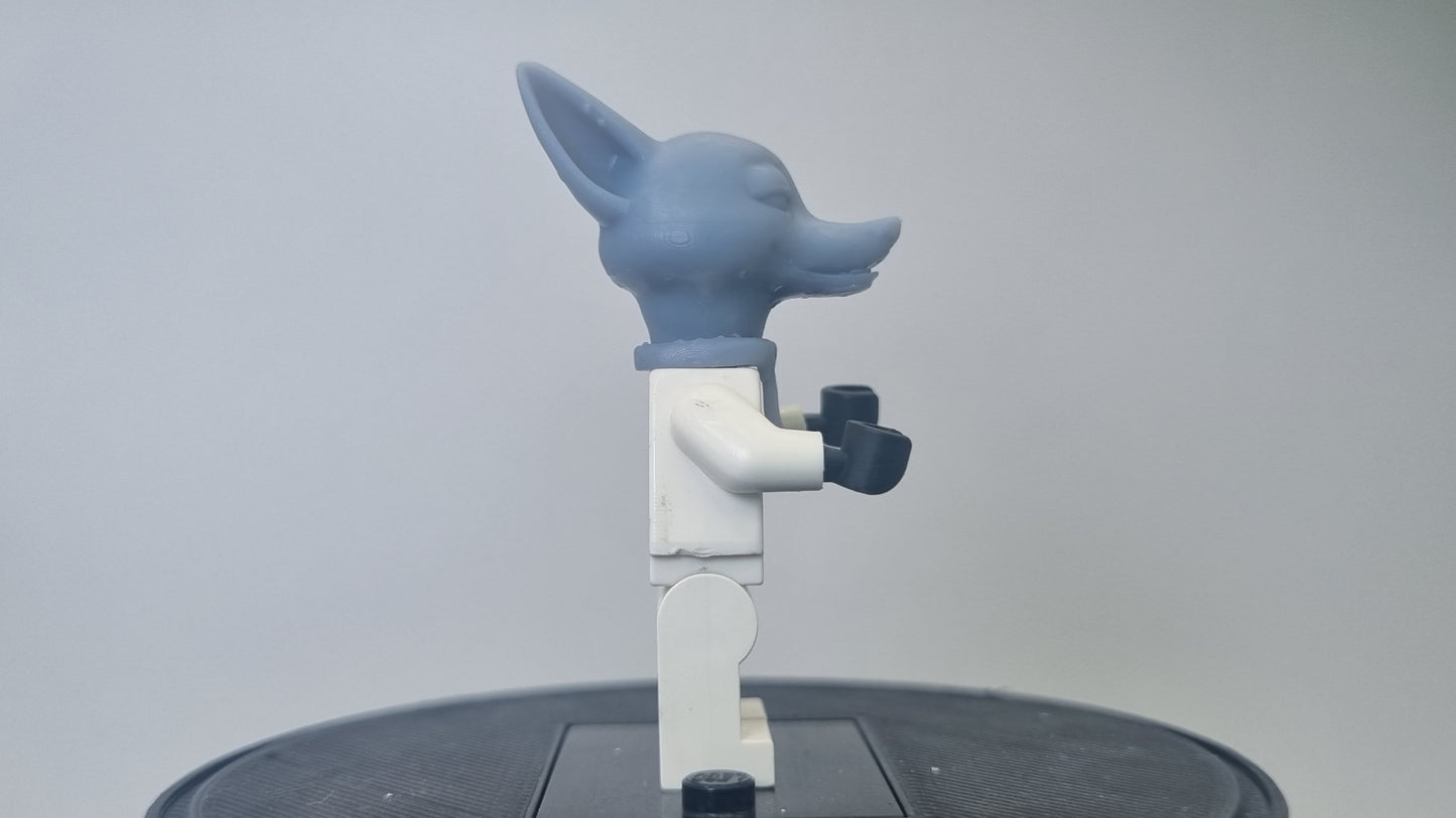 Building toy custom 3D printed fox head!