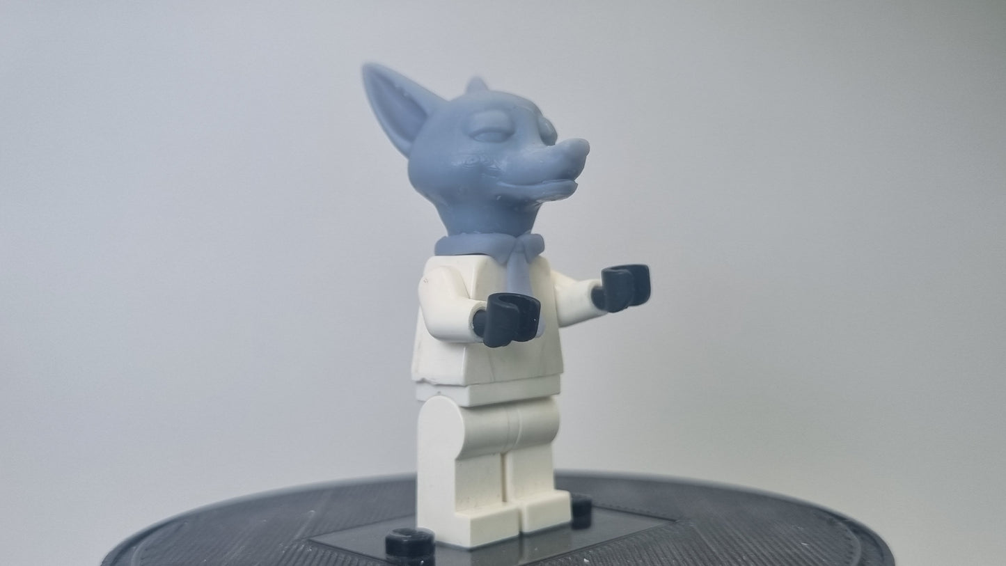 Building toy custom 3D printed fox head!