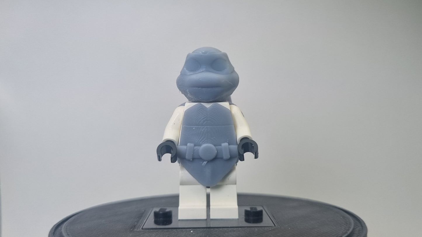 Building toy custom 3D printed blue tortoise!