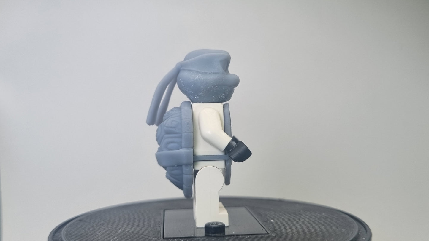 Building toy custom 3D printed blue tortoise!