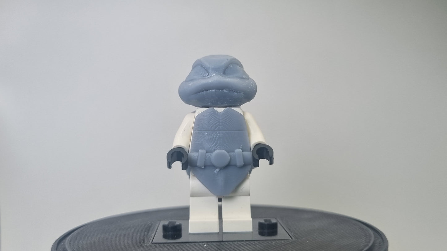 Building toy custom 3D printed red tortoise!