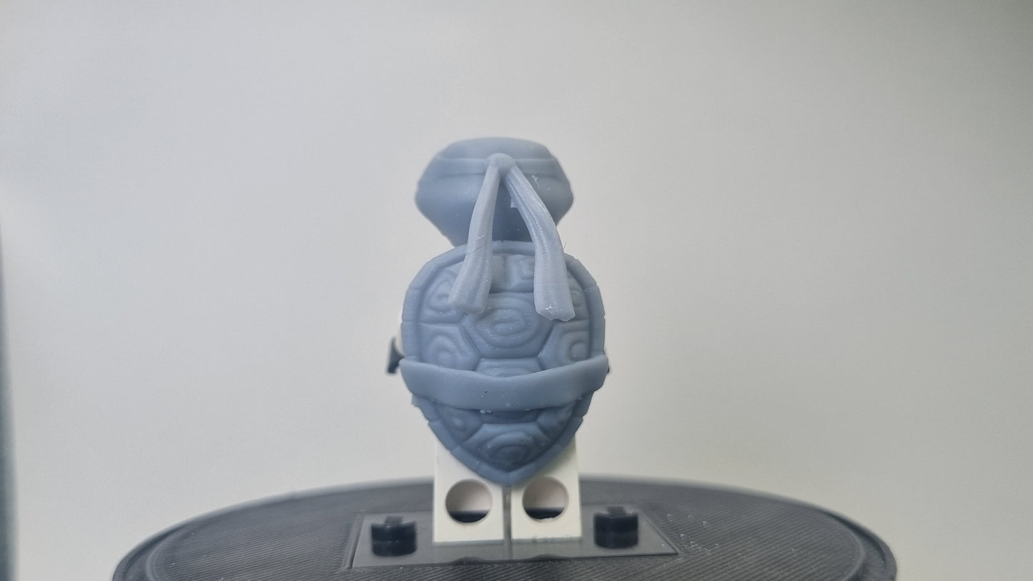 Building toy custom 3D printed goofy orange tortoise!