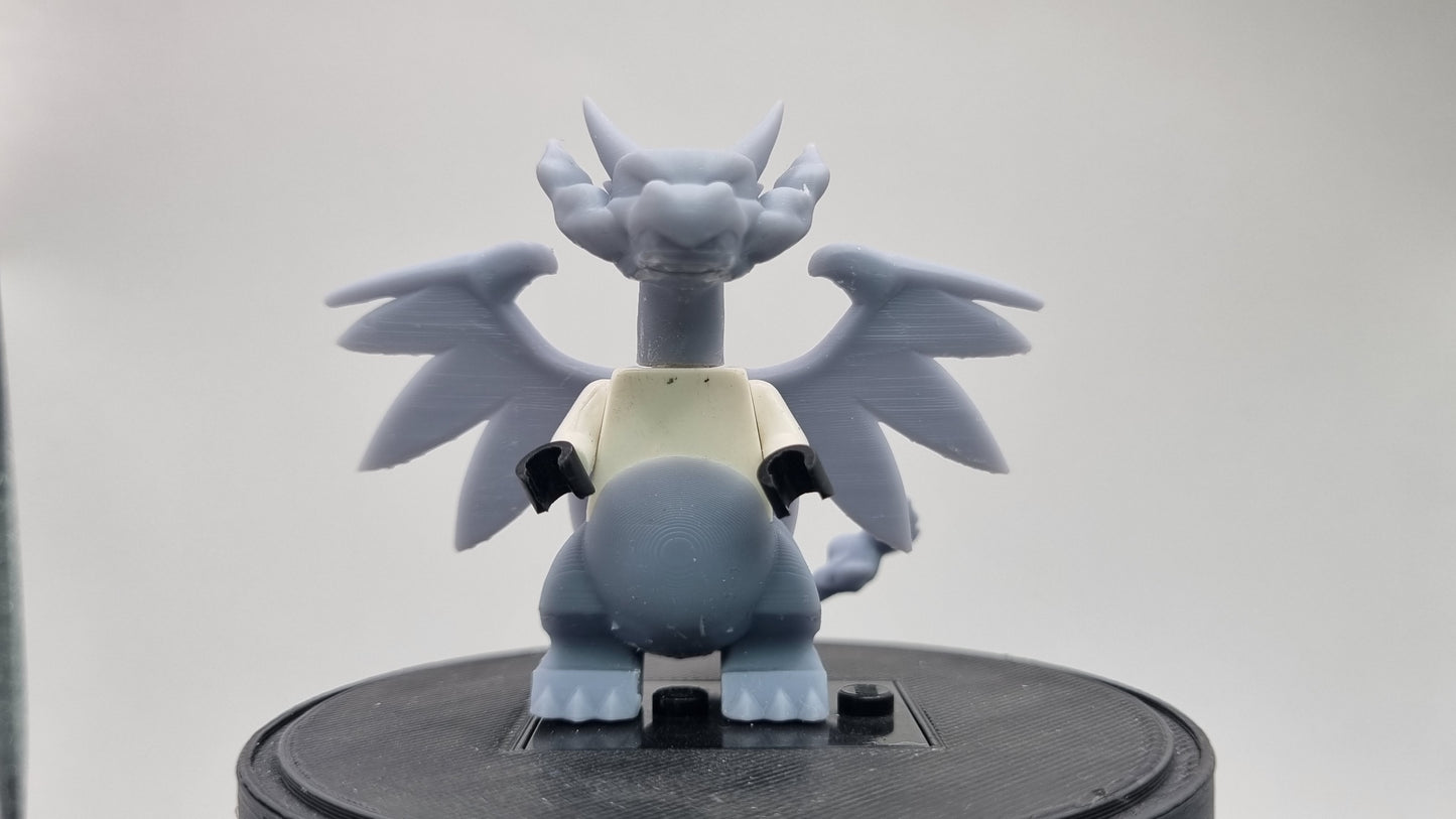 Building toy custom 3D printed minifigure animal to catch dragon X!