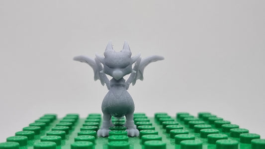 Building toy custom 3D printed female small dragon!