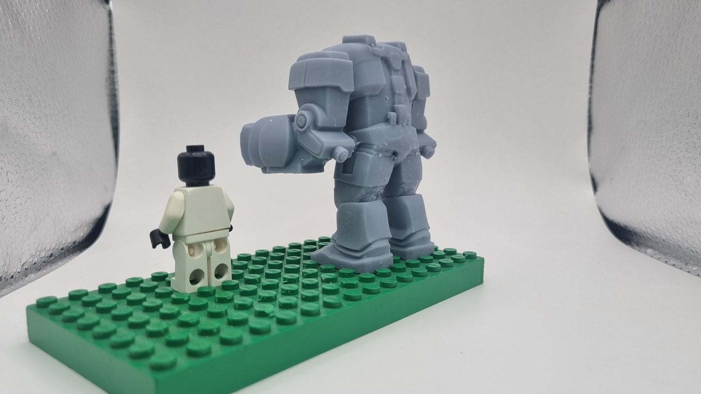 Building toy custom 3D printed super hero big mech!