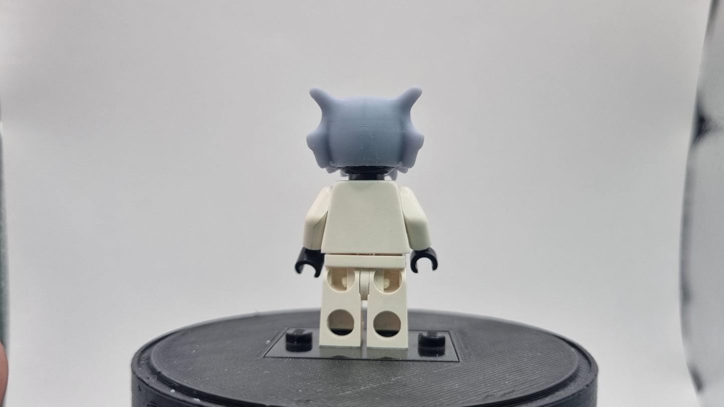 Building toy custom 3D printed animal to catch bone mask!