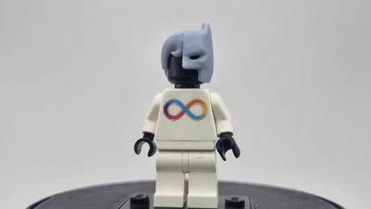 Building toy custom 3D printed super hero half bat mask!