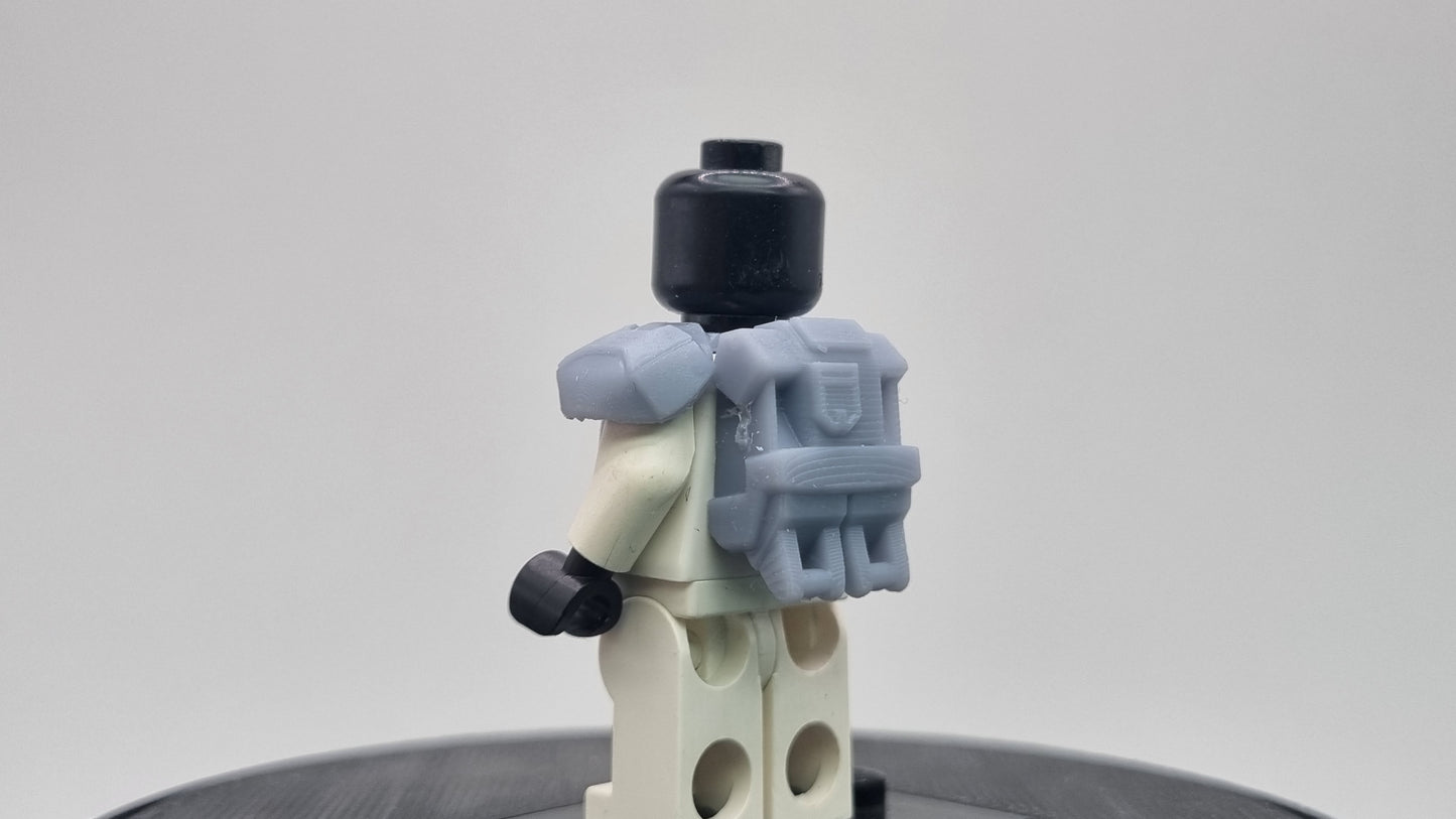 Building toy custom 3D printed galaxy wars hunting leader trooper of the 99th batch armor!