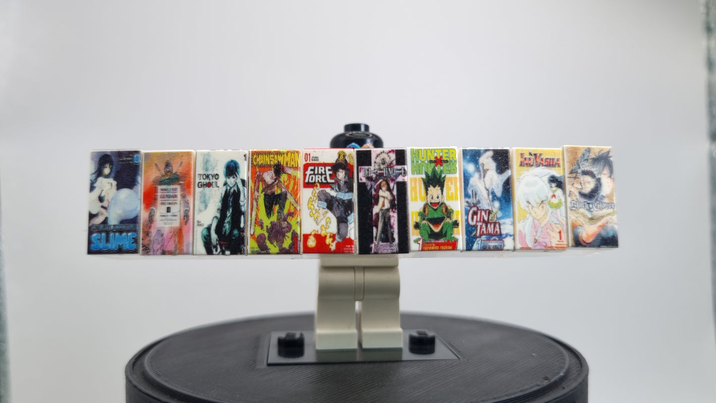 Building toy custom printed manga cover pack v2!