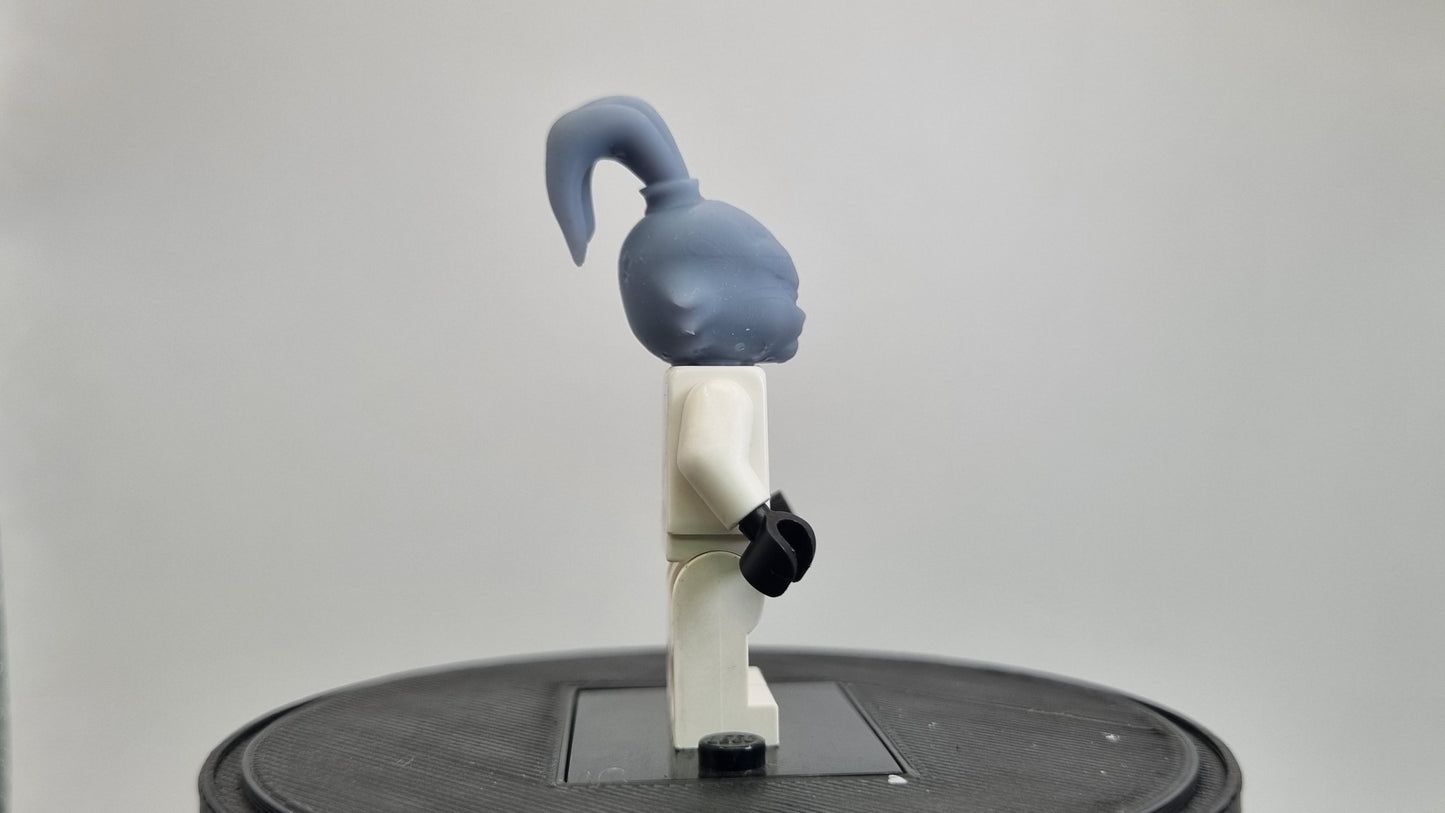 Building toy custom 3D printed samurai bunny head!