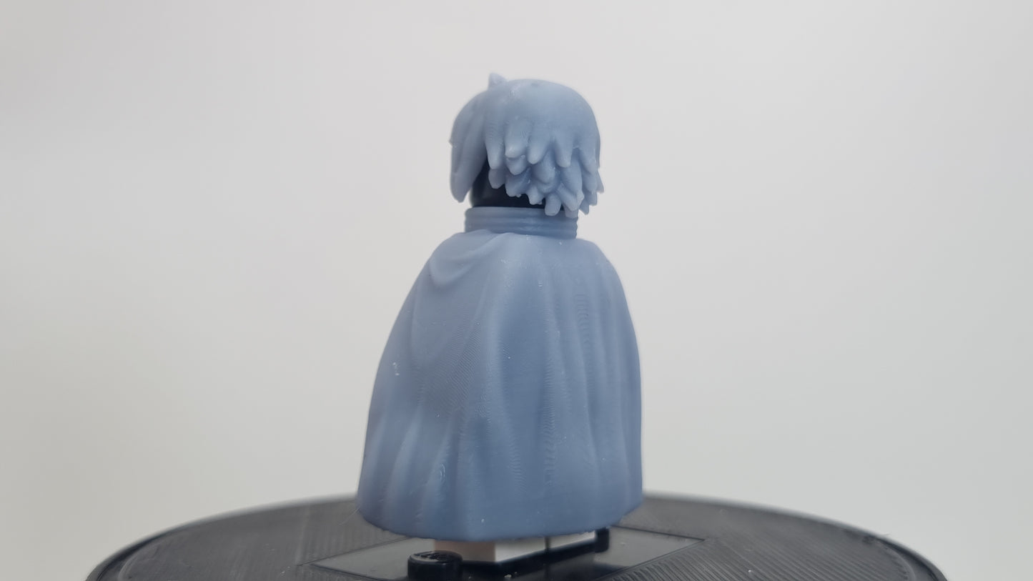 Building toy custom 3D printed ninja with closed cloak!