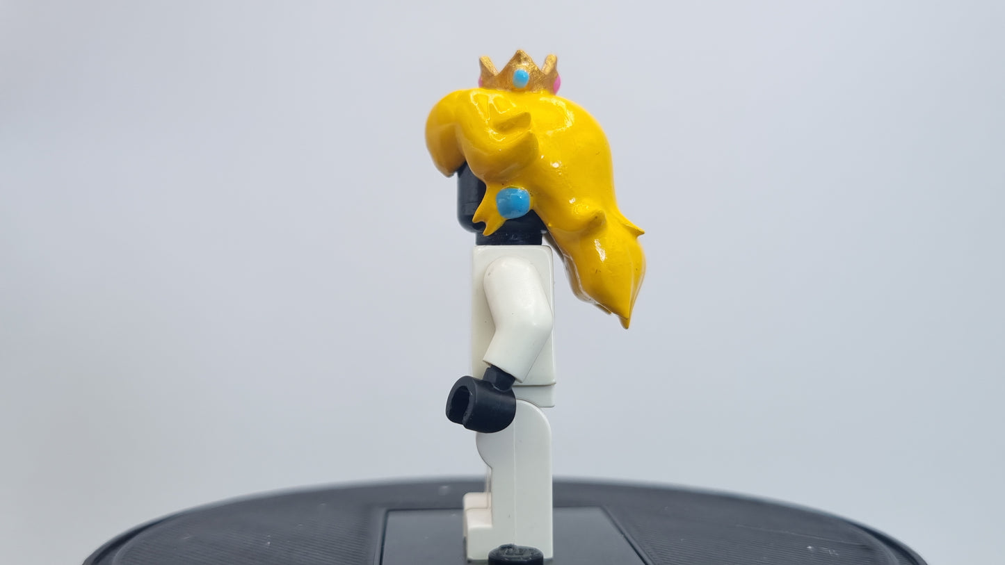 Building toy custom 3D printed painted princess hairpiece!