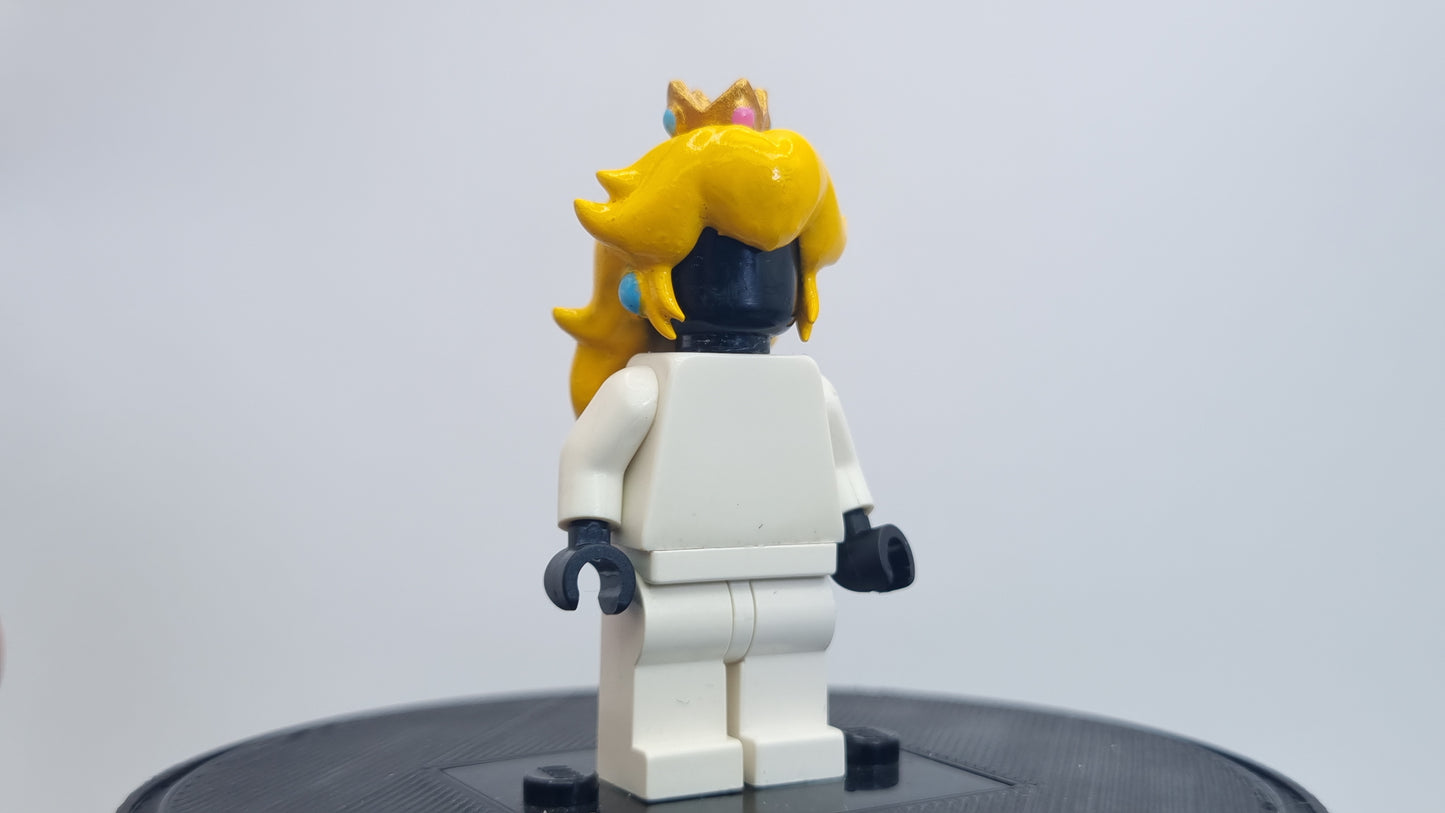 Building toy custom 3D printed painted princess hairpiece!