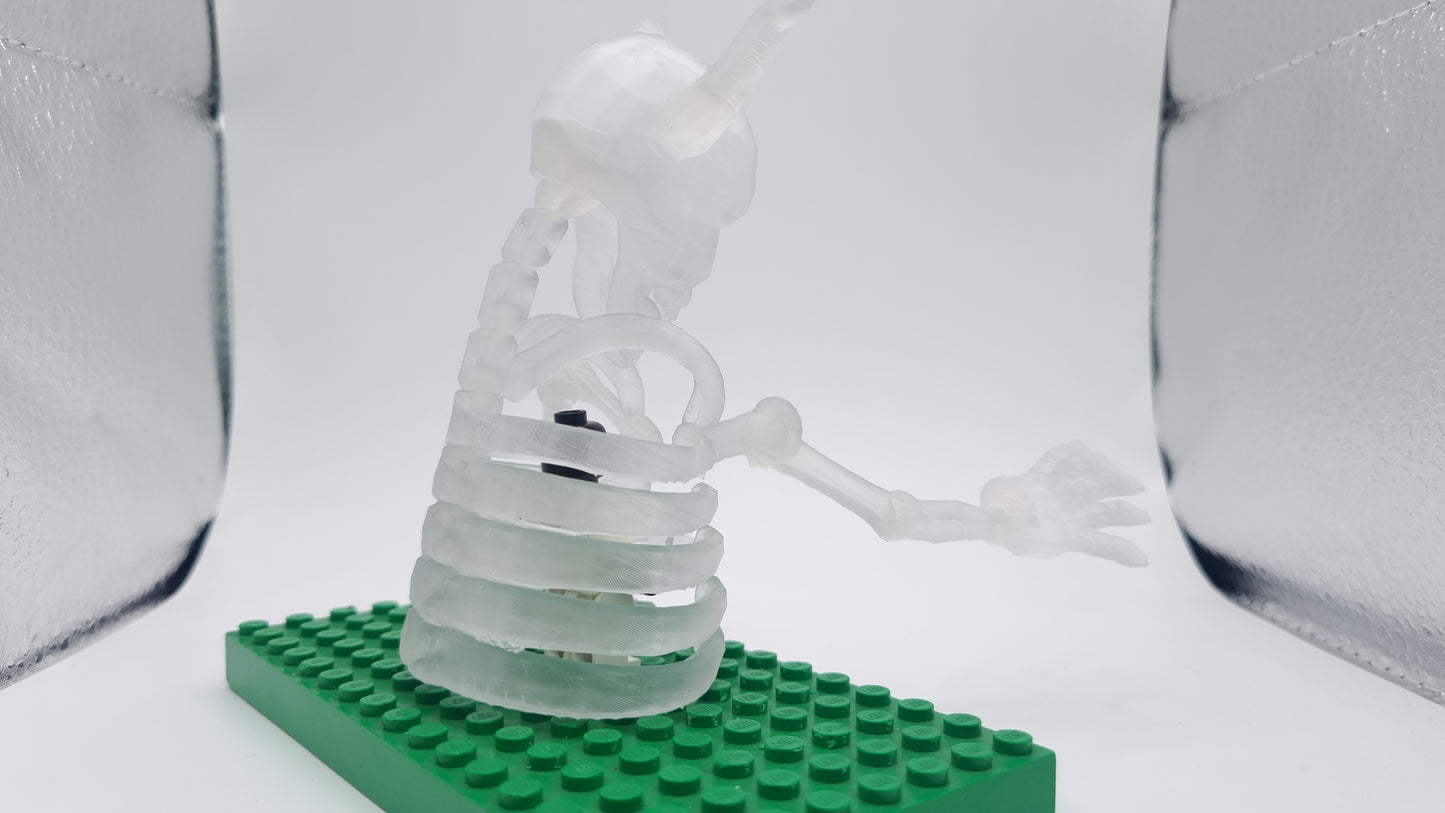 Building toy custom 3D printed ninja full ribcage!