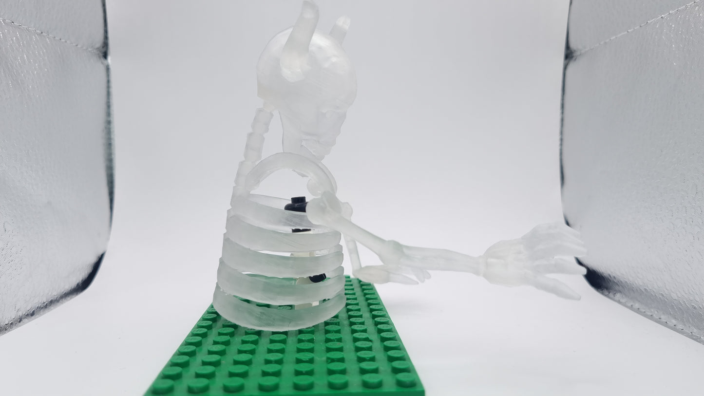 Building toy custom 3D printed ninja full ribcage!