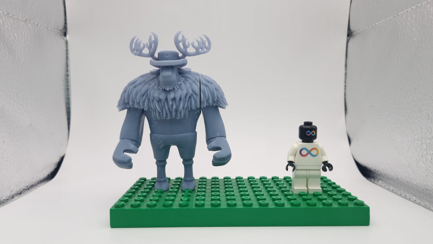 Building toy custom 3D printed pirate reindeer massive form!
