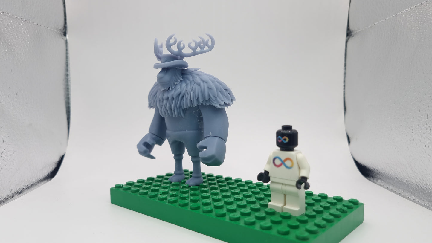 Building toy custom 3D printed pirate reindeer massive form!
