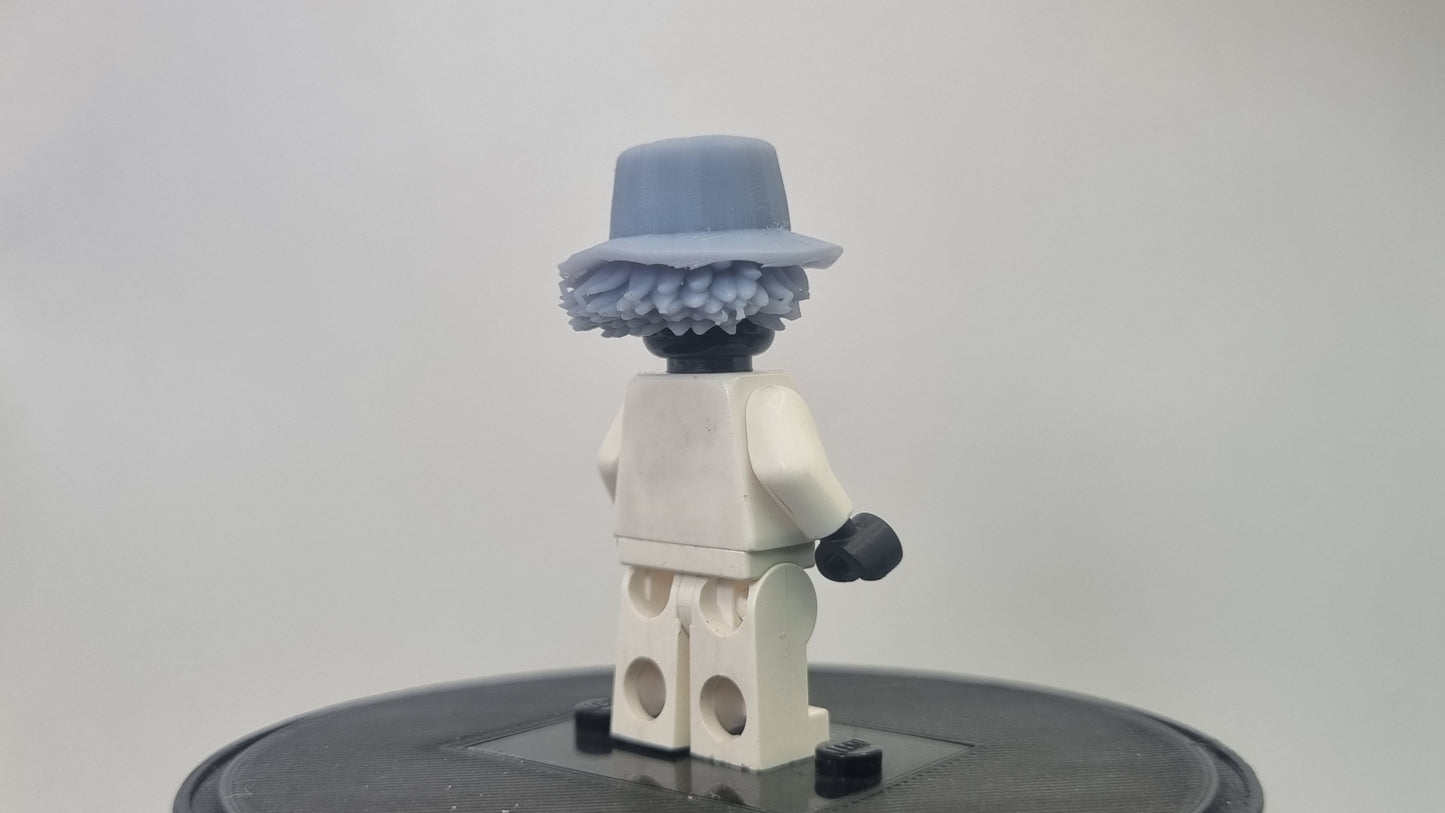 Building toy custom 3D printed soul fighter shop owner hat!