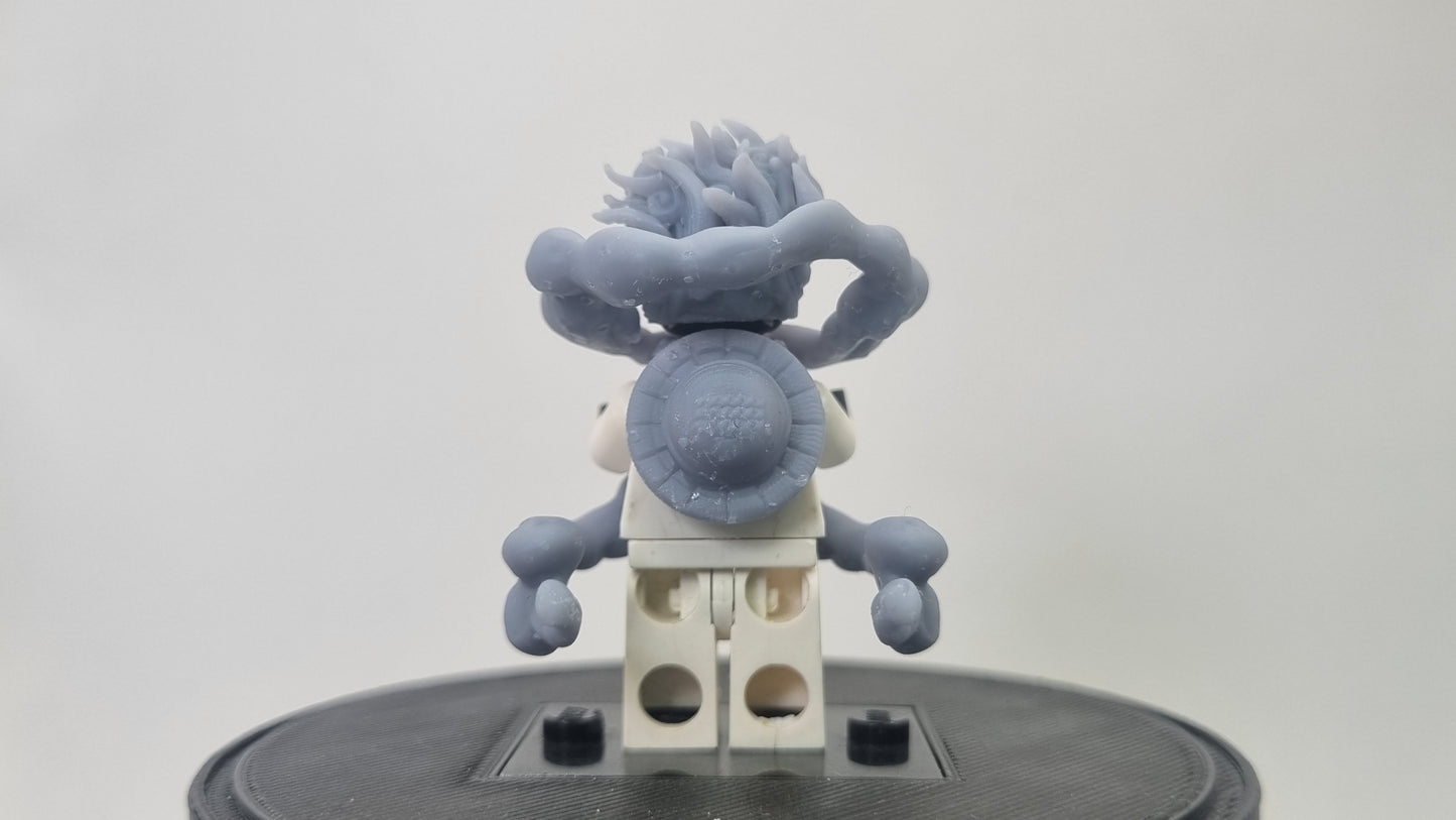 Building toy custom 3D printed pirate final cloud form!