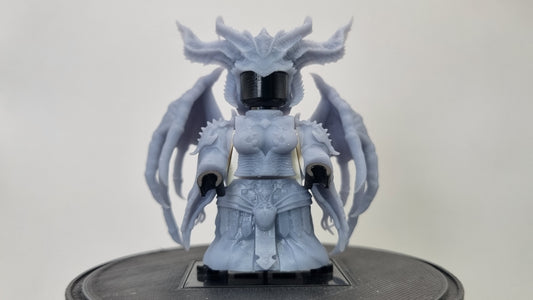 Building toy custom 3D printed evil female devil!