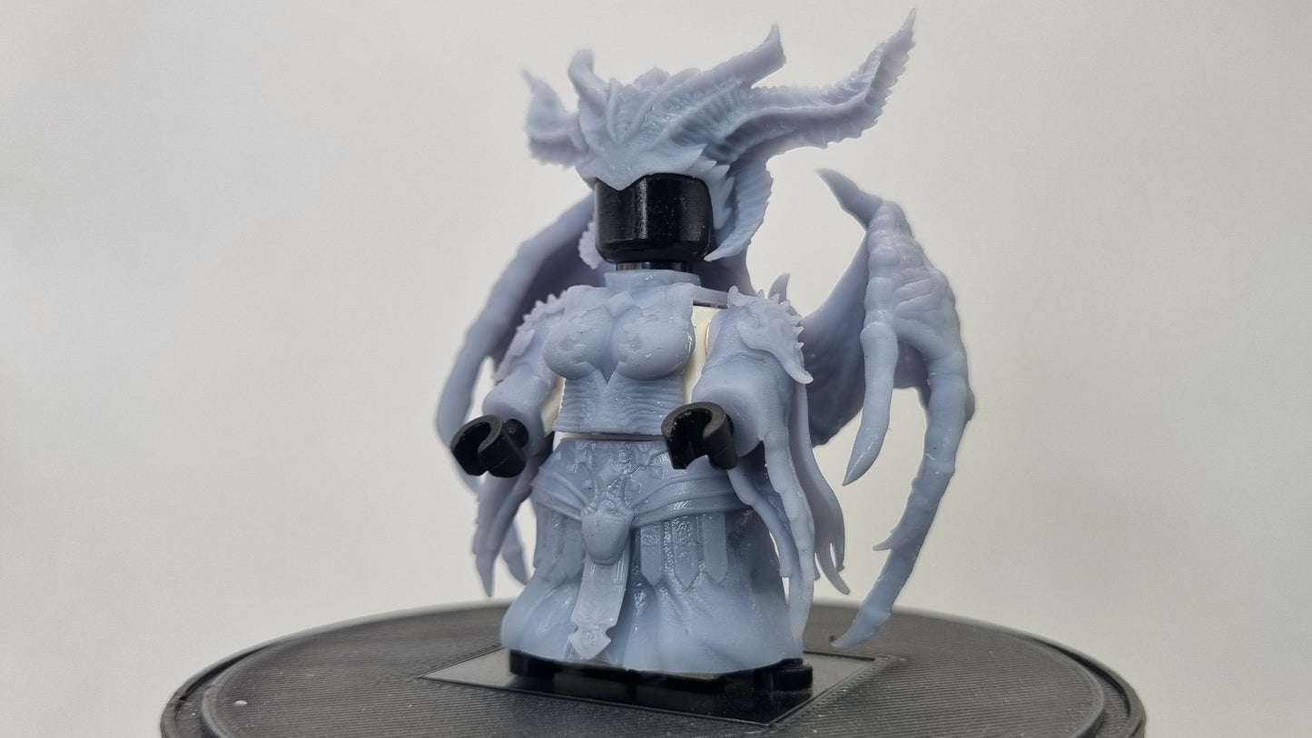 Building toy custom 3D printed evil female devil!