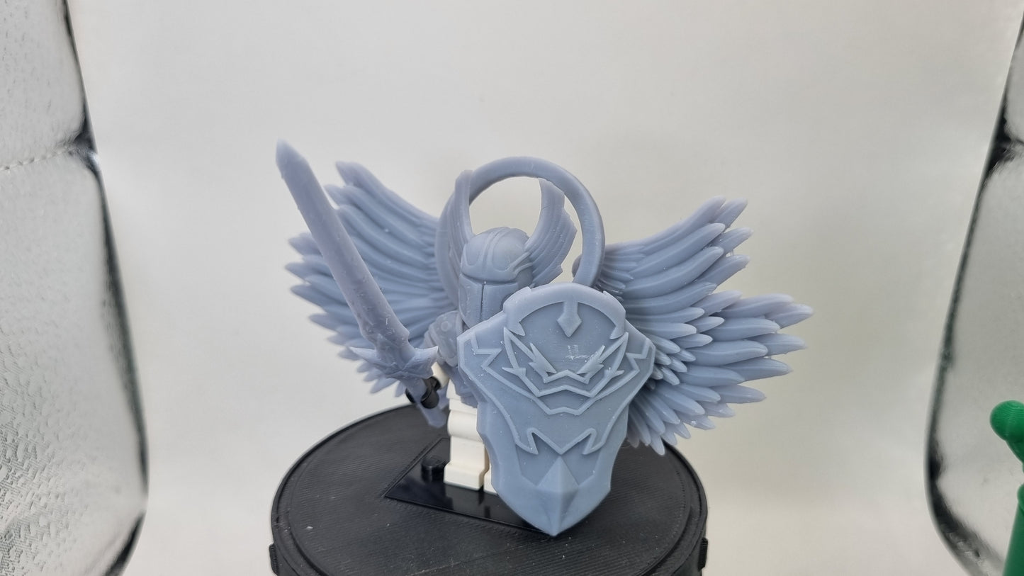 Building toy custom 3D printed knight with huge wings!