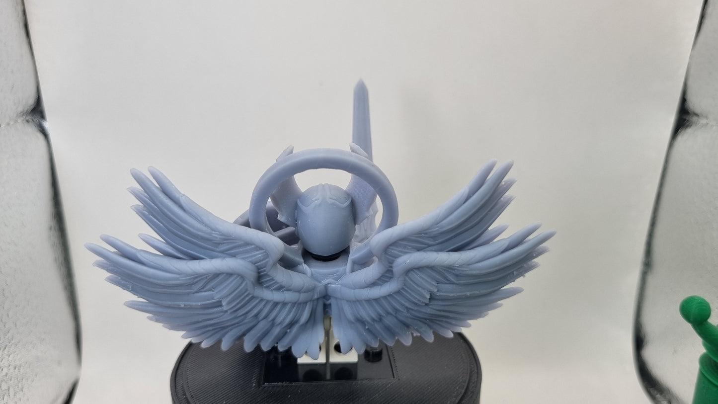 Building toy custom 3D printed knight with huge wings!