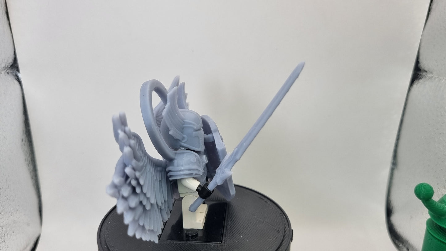 Building toy custom 3D printed knight with huge wings!