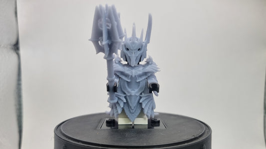 Building toy custom 3D printed evil lord new armor with cape!