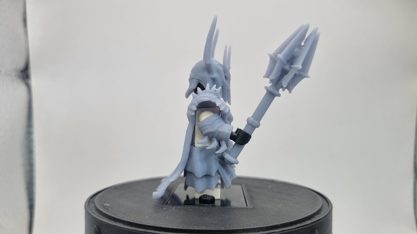 Building toy custom 3D printed evil lord new armor with cape!