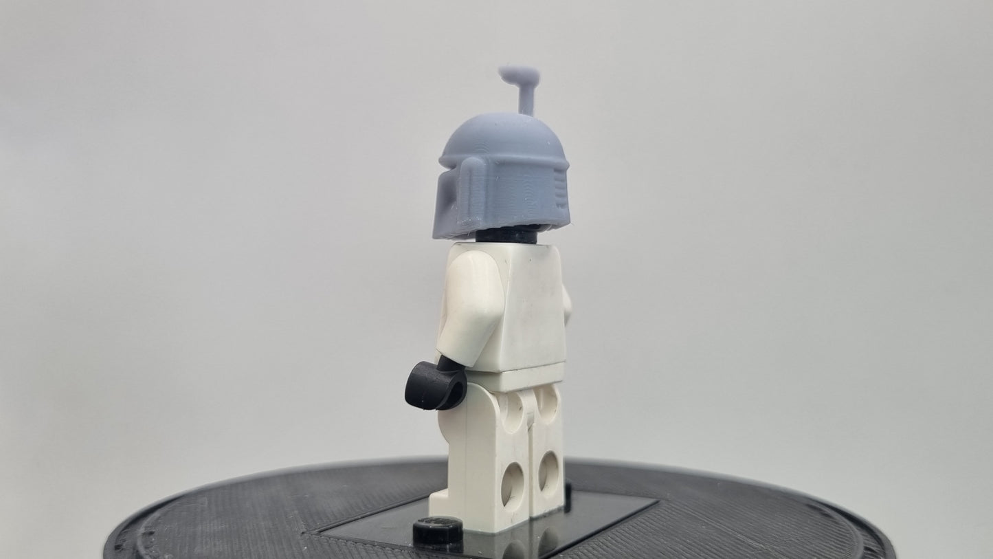 Building toy custom 3D printed galaxy wars bucket helmet hunter!