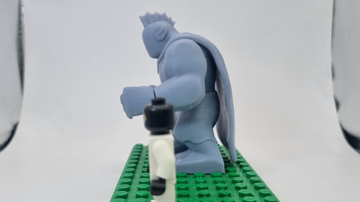 Building toy custom 3D printed super hero bigfig with cape!