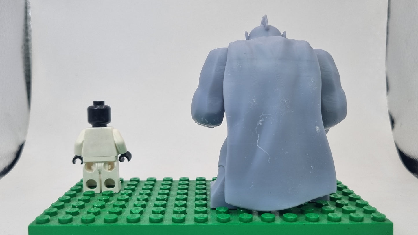 Building toy custom 3D printed super hero bigfig with cape!