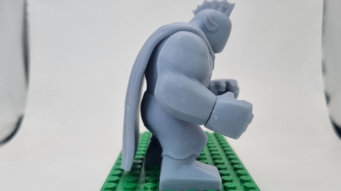 Building toy custom 3D printed super hero bigfig with cape!