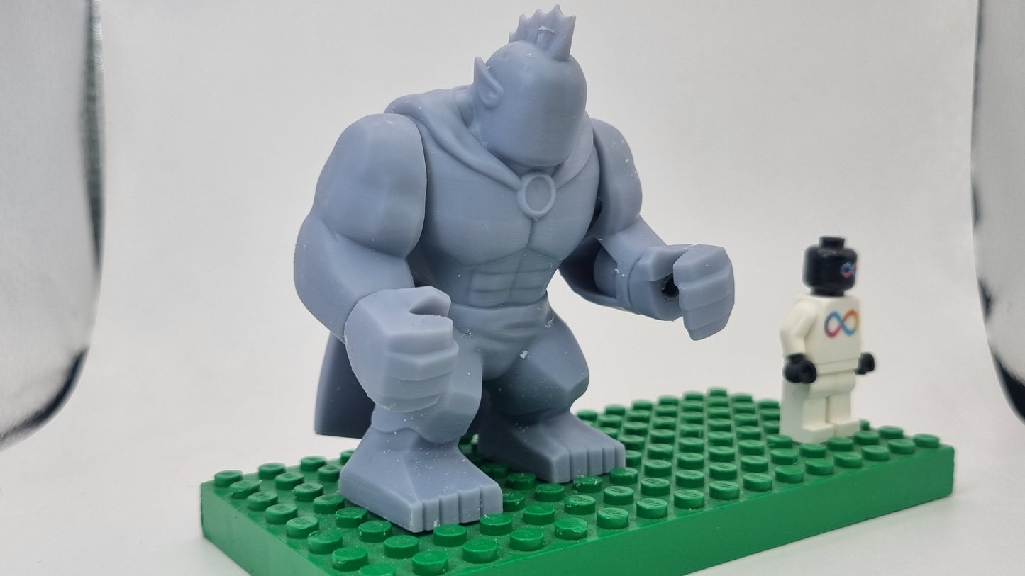 Building toy custom 3D printed super hero bigfig with cape!