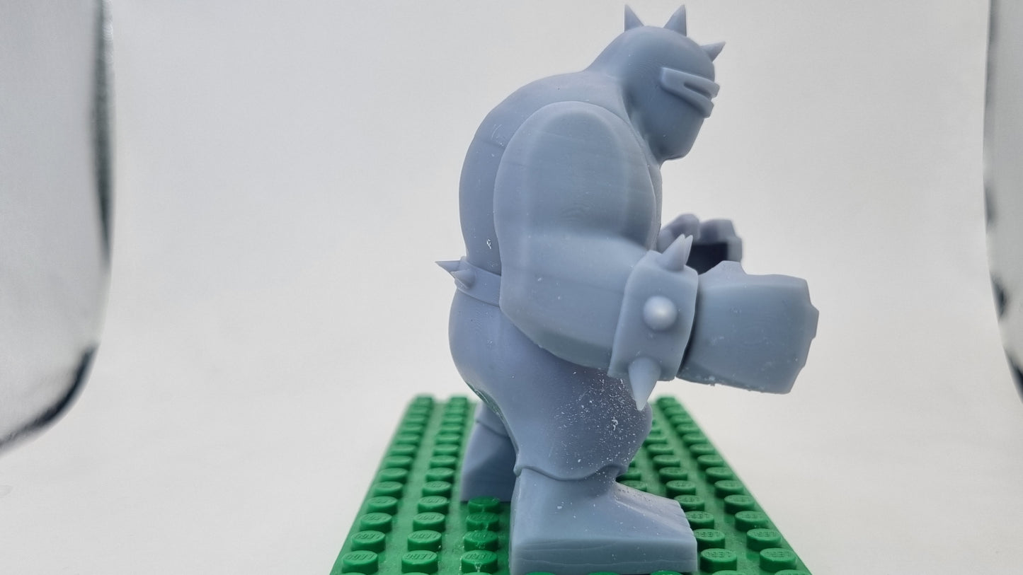 Building toy custom 3D printed super hero leading mutant!
