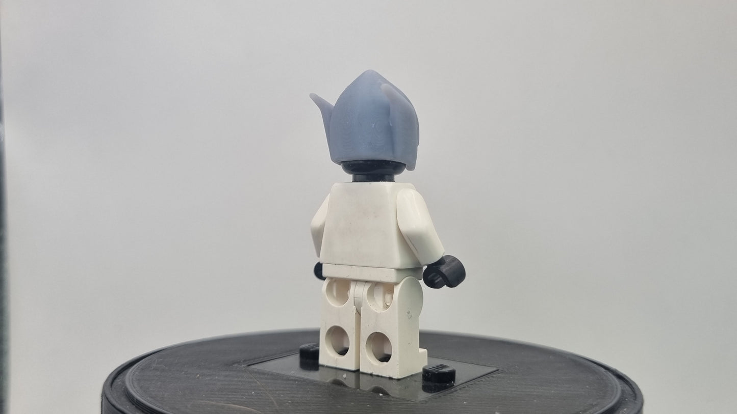 Building toy custom 3D printed super hero pointy helmet!