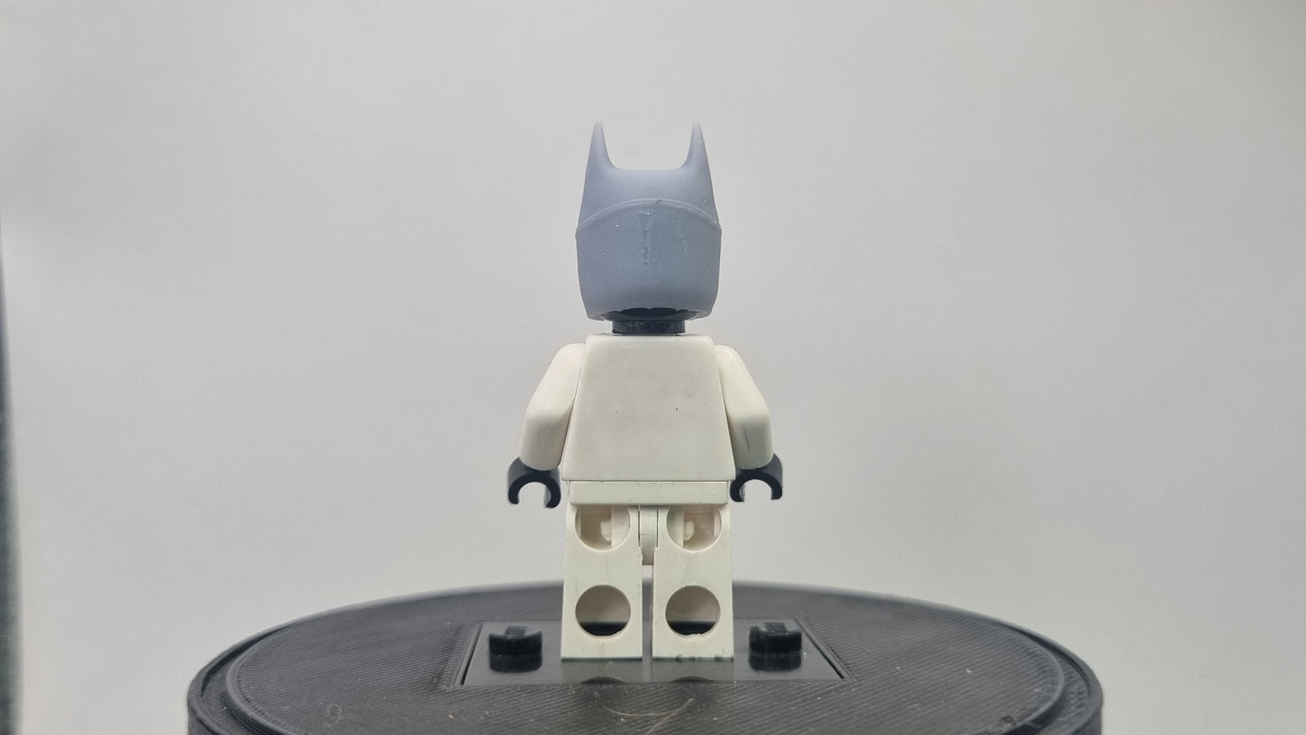 Building toy custom 3D printed super hero bat mask with open mouth!