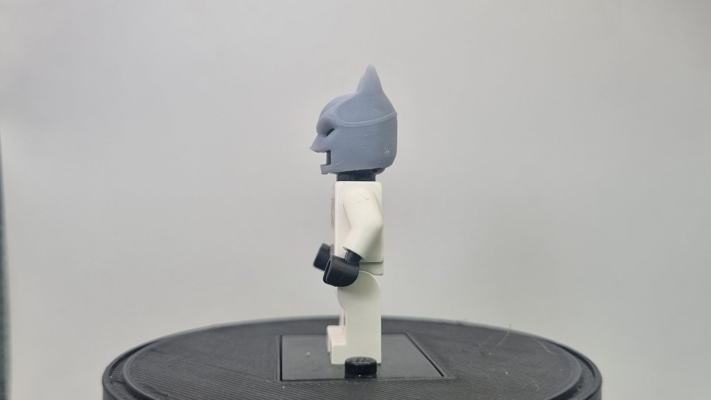 Building toy custom 3D printed super hero bat like helmet with angry look!