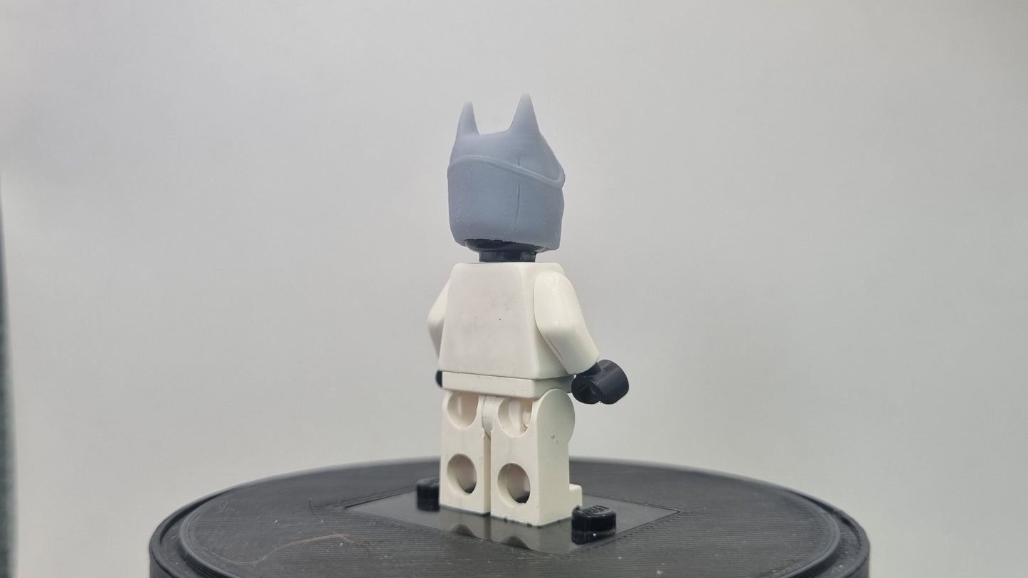 Building toy custom 3D printed super hero bat like helmet with angry look!