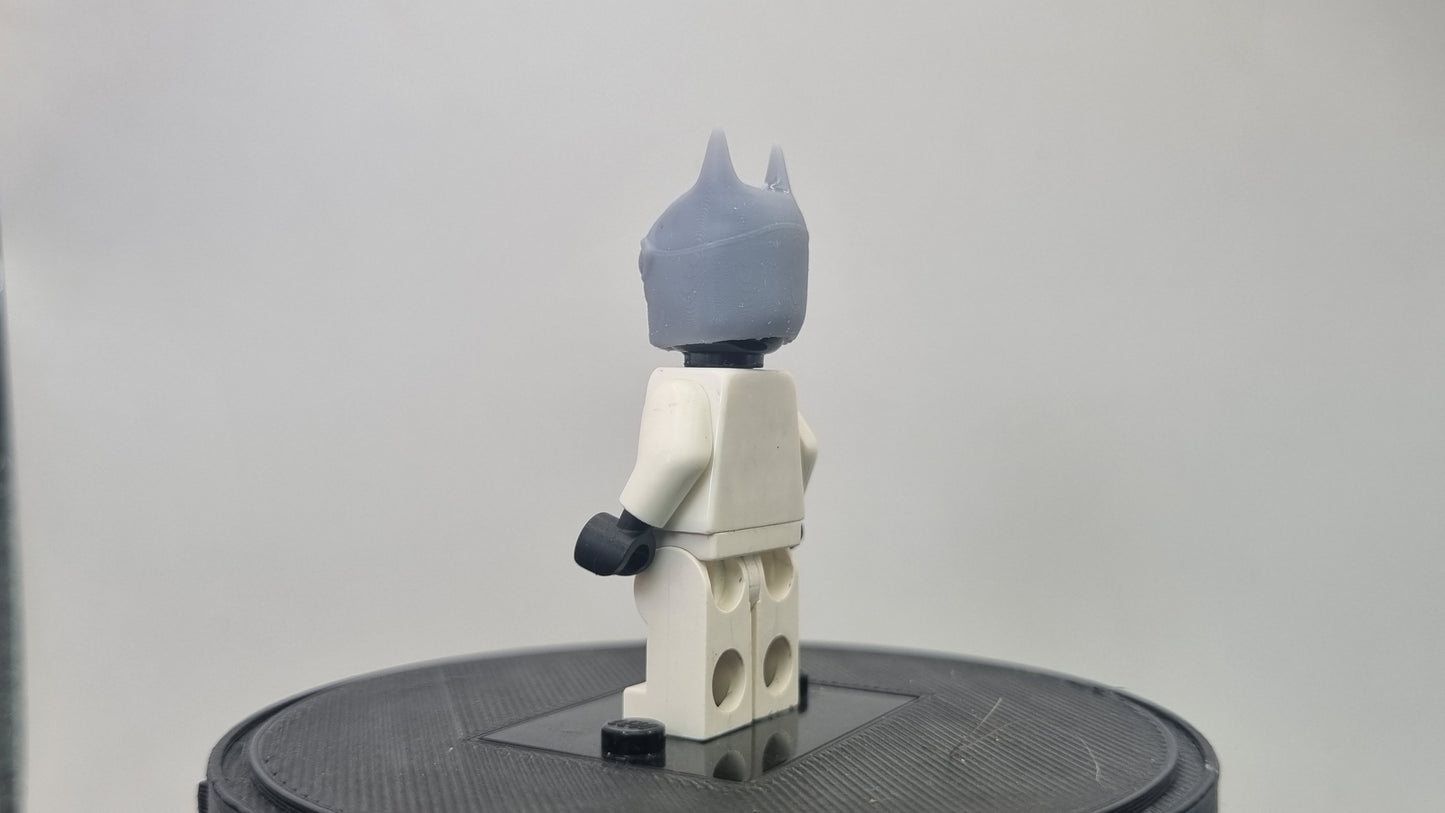 Building toy custom 3D printed super hero frog eye bat helmet!