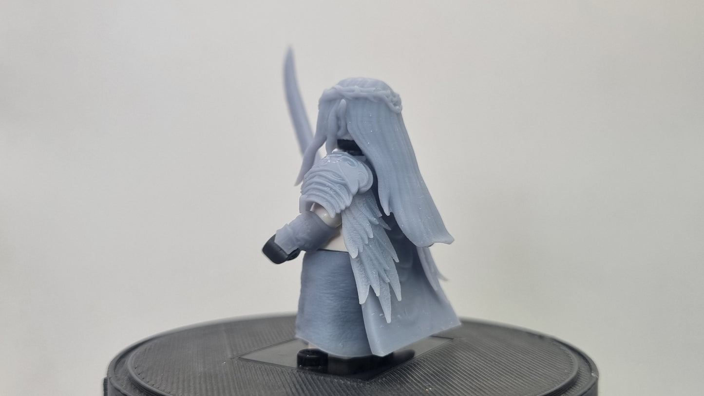Building toy custom 3D printed warrior of the ring elve!
