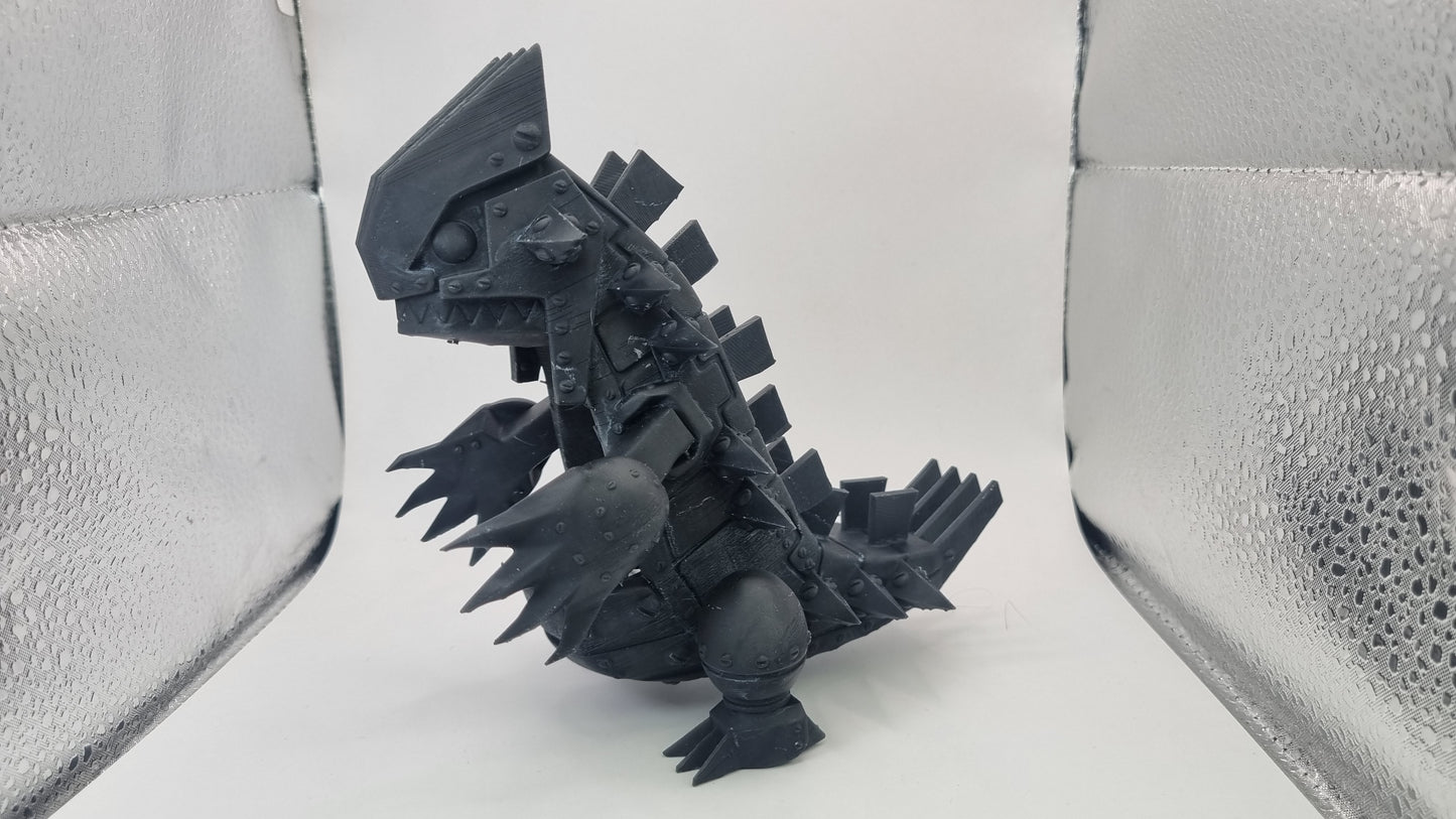Building toy custom 3D printed animals to catch giant robot walker!