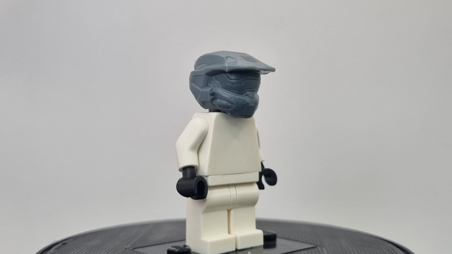 Building toy custom 3D printed the green master helmet printed in 12k! By clayman3d!